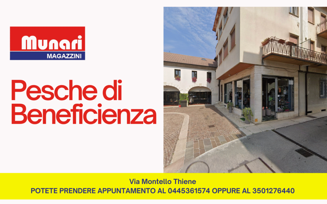 Magazzini Munari riattiva la sede storica di Via Montello: Servizio pesche di beneficenza attivo e negozio operativo